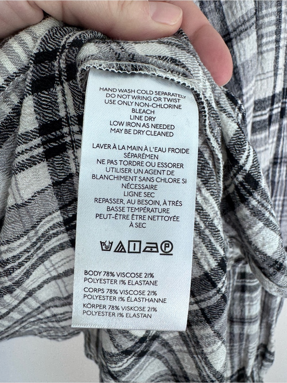 Anthropologie Pilcro Keira Collared Button-Front Blouse Plaid size XL NWT NEW - Picture 8 of 9